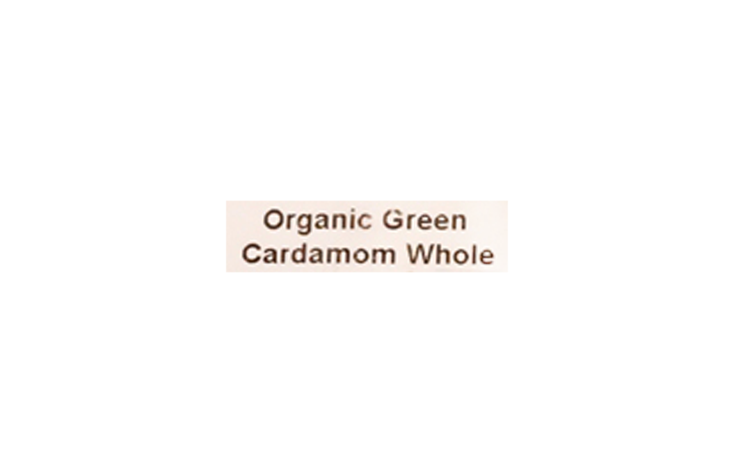 Just Organik Organic Green Cardamom Whole    Pack  50 grams